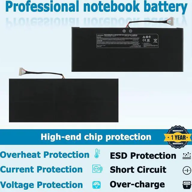 Alt view image 3 of 7 - L140BAT-4 73Wh Laptop Battery Compatible with Lemp9 System76 Darter Pro 2021 L140CU L141CU L140MU L141MU 6-87-L140S-72B01 2ICP5/50/112 VIA