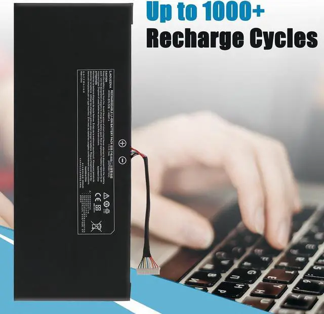 Alt view image 5 of 7 - L140BAT-4 73Wh Laptop Battery Compatible with Lemp9 System76 Darter Pro 2021 L140CU L141CU L140MU L141MU 6-87-L140S-72B01 2ICP5/50/112 VIA