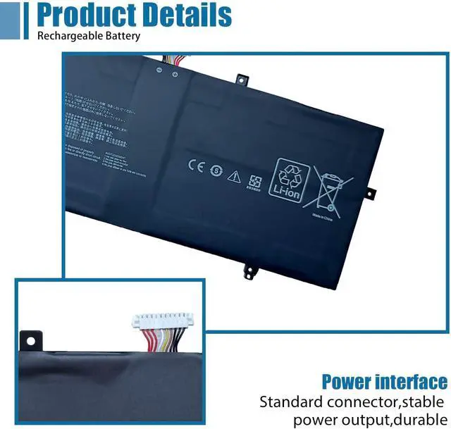 Alt view image 3 of 6 - C22N2107 Laptop Battery Replacement for Asus ZenBook 14 BX3402ZA BX3402VA UM3402YA UM3402YAR UX3402ZA Series 7.74V 75Wh 9702mAh