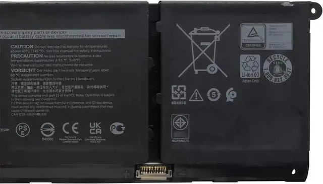 Alt view image 3 of 5 - TN70C G91J0 V6W33 Laptop Battery Compatible with Dell 3510 3511 3515 5310 5410 5418 5510 5515 5518 Latitude 3320 3520 3420 Vostro 3510 3515 3511 5510 5410 Series(15.2V 64Wh)