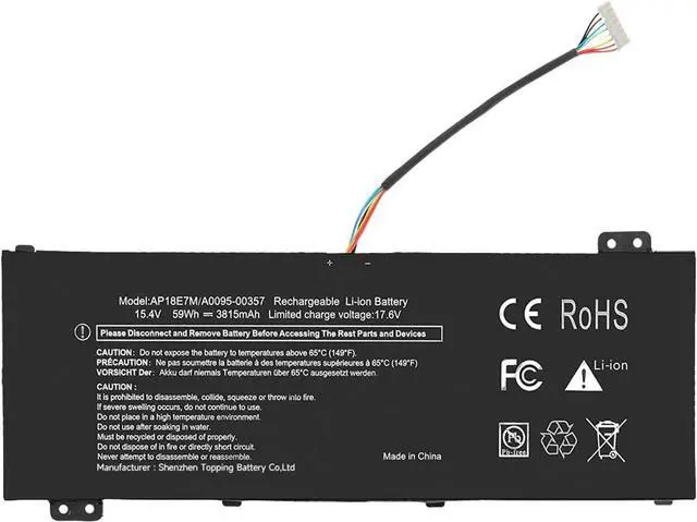 Main image of AP18E7M Laptop Battery for Acer Nitro 5 AN515-43 AN515-52 AN517-41 Nitro 7 AN715-51 AN715-52 Aspire 7 A715-74G Predator Triton 300 PT315-51 Predator Helios 300 PH315-52 PH315-53 PH317-53