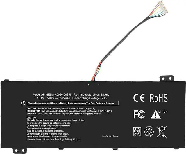 Main image of AP18E8M Laptop Battery for Acer Nitro 7 AN715-51 Nitro 5 AN515-54 AN515-55 AN517-51 Aspire 7 A715-74G Predator Helios 300 PH315-52 PH317-53 AP18E7M 4ICP4/70/88 4ICP4/69/90 KT.00407.009