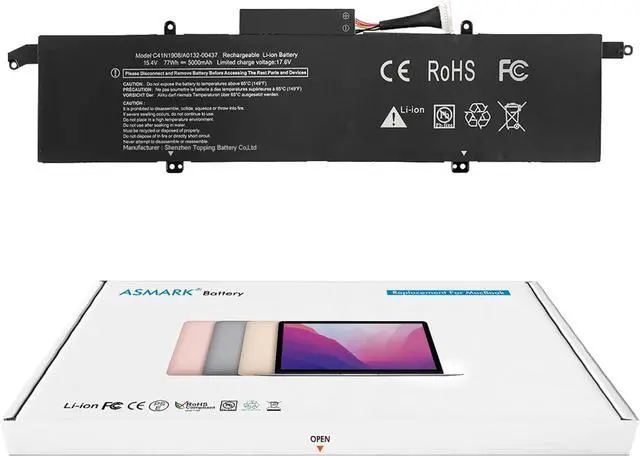Main image of C41N1908 Battery Replacement for ASUS ROG Zephyrus G14 GA401II GA401IV GA401IH GA401IU GA401IHR GA401IV GA401IV-BR9N6 GA401Q GA401QH GA401QM 0B200-03610000 0B200-03610100 0B200-03610200 Laptop Battery