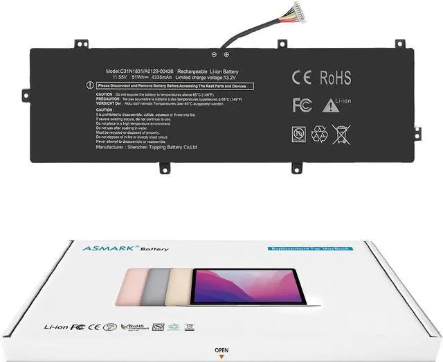 Main image of ASMARK C31N1831 Battery Replacement for ASUS P3540FA P3548FA P574FA PE574FA Pro3548FA Pro574 Pro574FA PX574FA PX574F Series 0B200-03330200 Laptop Battery