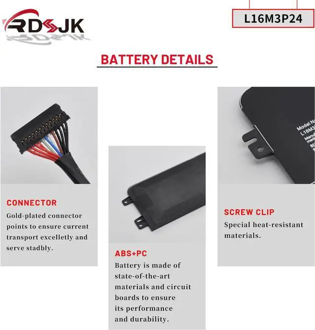 Alt view image 5 of 7 - L14M3P24 L14S3P24 L16M3P24 L16S3P24 Laptop Battery for Lenovo Ideapad Xiaoxin 700 700-15ISK 700-17ISK R720 Y700-14ISK Legion Y520-15IKB Y520-15IKBA Y520-15IKBM Y520-15IKBN Y720-14ISK 11.52V/11.1V 45Wh
