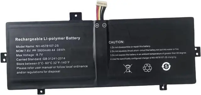 Main image of Civhomy Replacement NV-4578107-2S Battery Compatible with NV-4575107-2S NV-3379107-2S 3379107 Geobook 120 IOTA_FLO/64GB N1169P0EA SLIMBOOK 11 7.6V,5800mAh(10Pins 9Lines)
