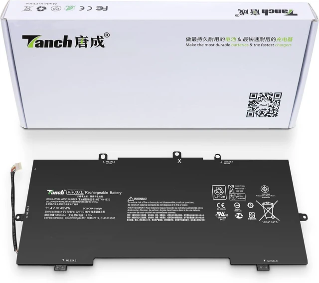 Main image of Tanch VR03XL Laptop Battery VR03045 816497-1C1 816243-005 816238-850 TPN-C120 Replacement for HP Envy 13-d001ns 13-d117tu 11,4V 3950mAh 45Wh