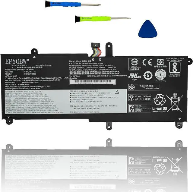 Main image of L19C4PG1 Laptop Battery 46Wh Compatible with Lenovo ThinkPad 11E Yoga Gen 6th 20SE 20SF Series SB10T83125 5B10W13882 L19M4PG1 SB10T83124 5B10W13881
