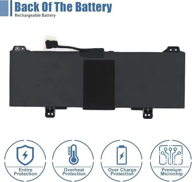 Alt view image 4 of 7 - GM02XL 917679-541 917725-855 Battery for HP Chromebook 14 G5 G6 Chromebook X360 11 G1 G2 G3 Chromebook 11A G6 G7 G8 EE Notebook Battery 917679-271 HSTNN-DB7X HSTNN-UB7M 7.7V 47.3Wh 6150mAh