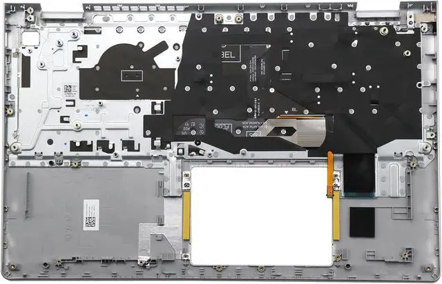 Alt view image 2 of 7 - BestParts Silver Palmrest with Backlit Keyboard Assembly Replacement for Dell Inspiron 15 3520 3525 3530 3535 (with USB-C), US Laytout, P/N: G8XT0