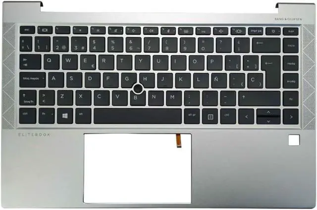Main image of New Backlit Spanish Keyboard for HP EliteBook 840 G8 745 845 G7 with Palmrest Upper Cover Case 6070B1847702