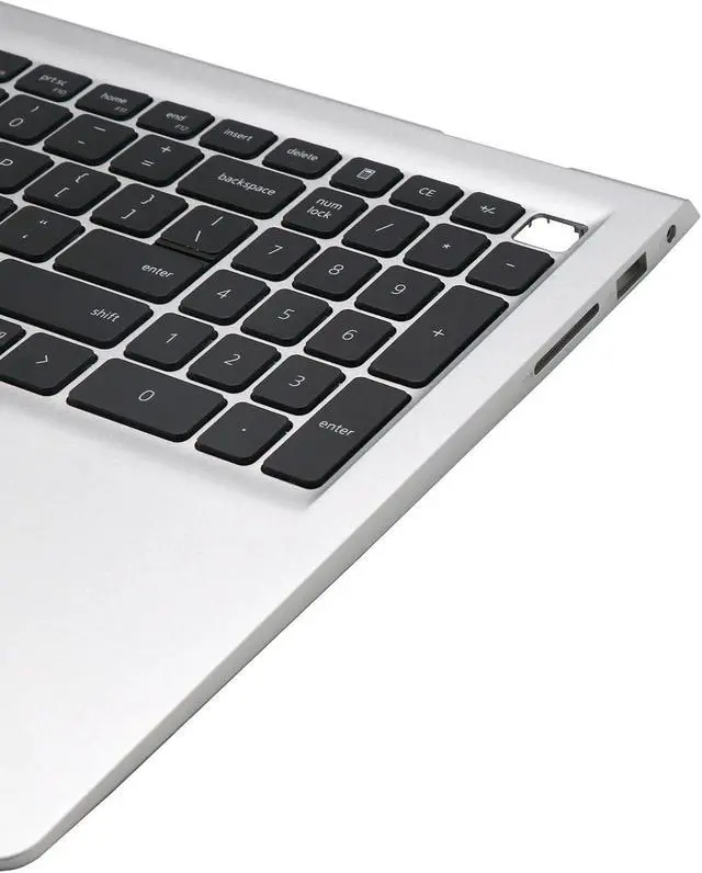 Alt view image 4 of 7 - BestParts Silver Palmrest with Backlit Keyboard Assembly Replacement for Dell Inspiron 15 3520 3525 3530 3535 (with USB-C), US Laytout, P/N: G8XT0