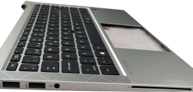 Alt view image 4 of 5 - New Backlit Spanish Keyboard for HP EliteBook 840 G8 745 845 G7 with Palmrest Upper Cover Case 6070B1847702