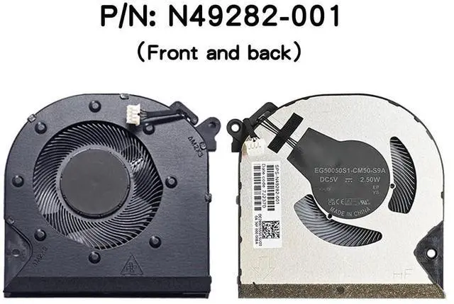 Alt view image 2 of 7 - New Replacement Cooling Fans for HP Envy x360 15-FH 15Z-FH 15-FE 15-FH0013DX 15-FH0097NR 15-FE0013DX 15-F0010CA Laptop P/N:N49282-001 N47948-001 EG50050S1-CM50-S9A EG50050S1-CM60-S9A DC5V 2.5W