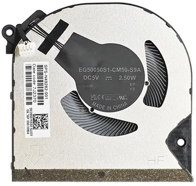Alt view image 5 of 7 - New Replacement Cooling Fans for HP Envy x360 15-FH 15Z-FH 15-FE 15-FH0013DX 15-FH0097NR 15-FE0013DX 15-F0010CA Laptop P/N:N49282-001 N47948-001 EG50050S1-CM50-S9A EG50050S1-CM60-S9A DC5V 2.5W