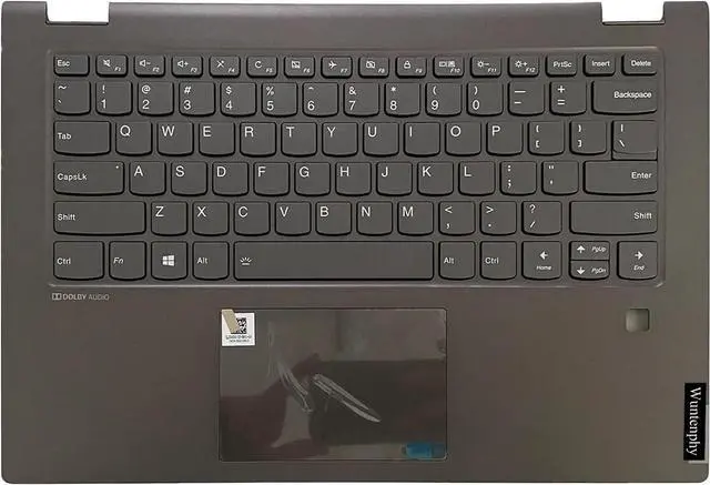 Main image of New Replacement for Lenovo FLEX-14API 14IML 14IWL 14API ideapad C340-14API 81TK Laptop Palmrest Upper Case Backlit Keyboard Assembly Part 5CB0U42015 5CB0S17349 Black