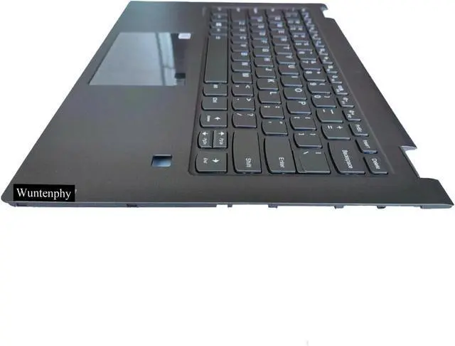 Alt view image 4 of 7 - New Replacement for Lenovo FLEX-14API 14IML 14IWL 14API ideapad C340-14API 81TK Laptop Palmrest Upper Case Backlit Keyboard Assembly Part 5CB0U42015 5CB0S17349 Black