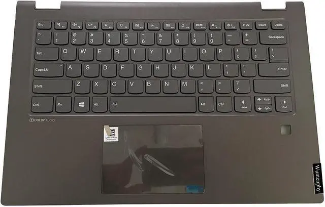 Alt view image 6 of 7 - New Replacement for Lenovo FLEX-14API 14IML 14IWL 14API ideapad C340-14API 81TK Laptop Palmrest Upper Case Backlit Keyboard Assembly Part 5CB0U42015 5CB0S17349 Black