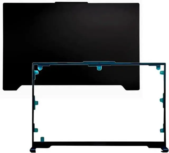 Main image of Black LCD Back Cover Top Rear Lid Case & Front Bezel Trim Compatible with ASUS TUF Gaming A16 FA617 FA617N FA617NS FA617NT FA617XT FA617XS FA617NSR FA617NTR FA617NTQ 16inch Laptop Series