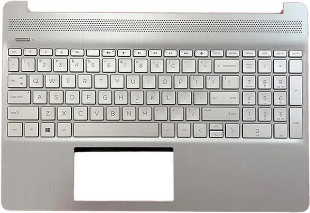 Main image of M17184-001 L63578-001 Replacement Upper Case Palmrest for HP 15T-DY 15-DY 15-EF 15Z-EF 15s-eq 15s-fq 15s-er 15s-fr Series Laptop Top Cover Non-Backlit Keyboard Assembly(Natural Silver)