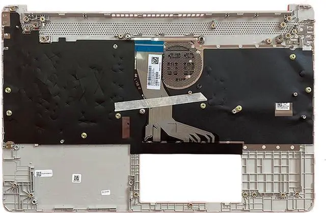 Alt view image 3 of 7 - M17184-001 L63578-001 Replacement Upper Case Palmrest for HP 15T-DY 15-DY 15-EF 15Z-EF 15s-eq 15s-fq 15s-er 15s-fr Series Laptop Top Cover Non-Backlit Keyboard Assembly(Natural Silver)