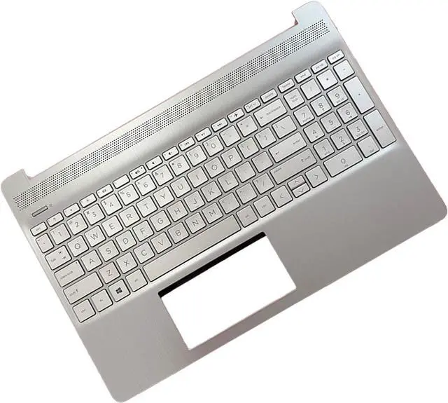 Alt view image 4 of 7 - M17184-001 L63578-001 Replacement Upper Case Palmrest for HP 15T-DY 15-DY 15-EF 15Z-EF 15s-eq 15s-fq 15s-er 15s-fr Series Laptop Top Cover Non-Backlit Keyboard Assembly(Natural Silver)
