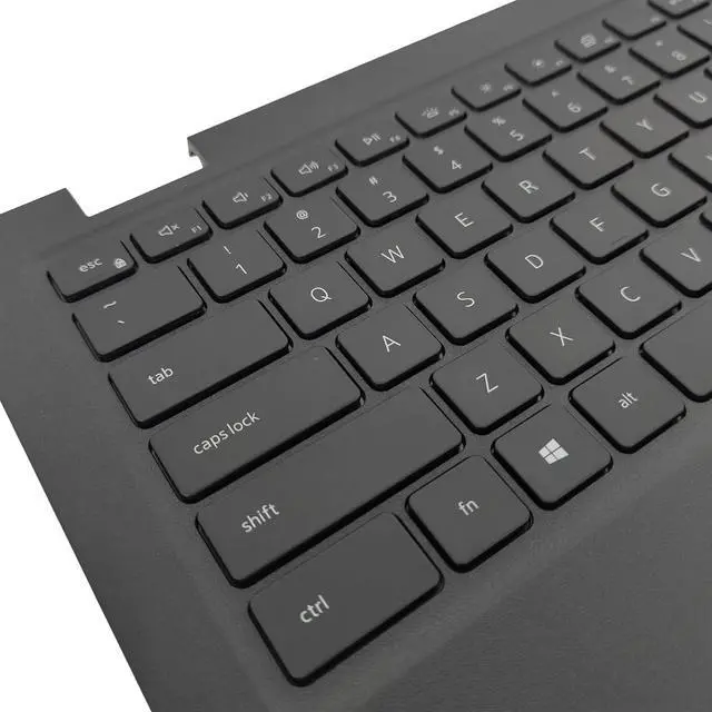 Alt view image 3 of 5 - Replacement Upper Case Palmrest for DELL Latitude 3420 E3420 Series Laptop Non-Backlit Keyboard Assembly Top Cover 4PX9K 04PX9K Black (Without Backlit)