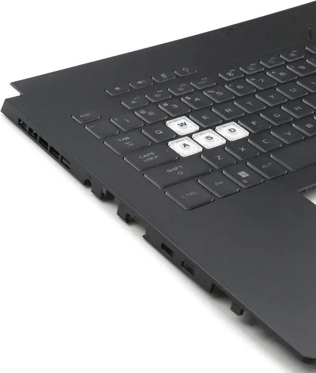 Alt view image 3 of 7 - BestParts Palmrest Upper Case with RGB Backlit Keyboard Replacement for ASUS TUF Gaming F17 FX707 / A17 FA707 Series Laptop, US Layout, Black