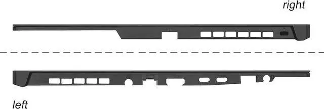 Alt view image 7 of 7 - BestParts Palmrest Upper Case with RGB Backlit Keyboard Replacement for ASUS TUF Gaming F17 FX707 / A17 FA707 Series Laptop, US Layout, Black