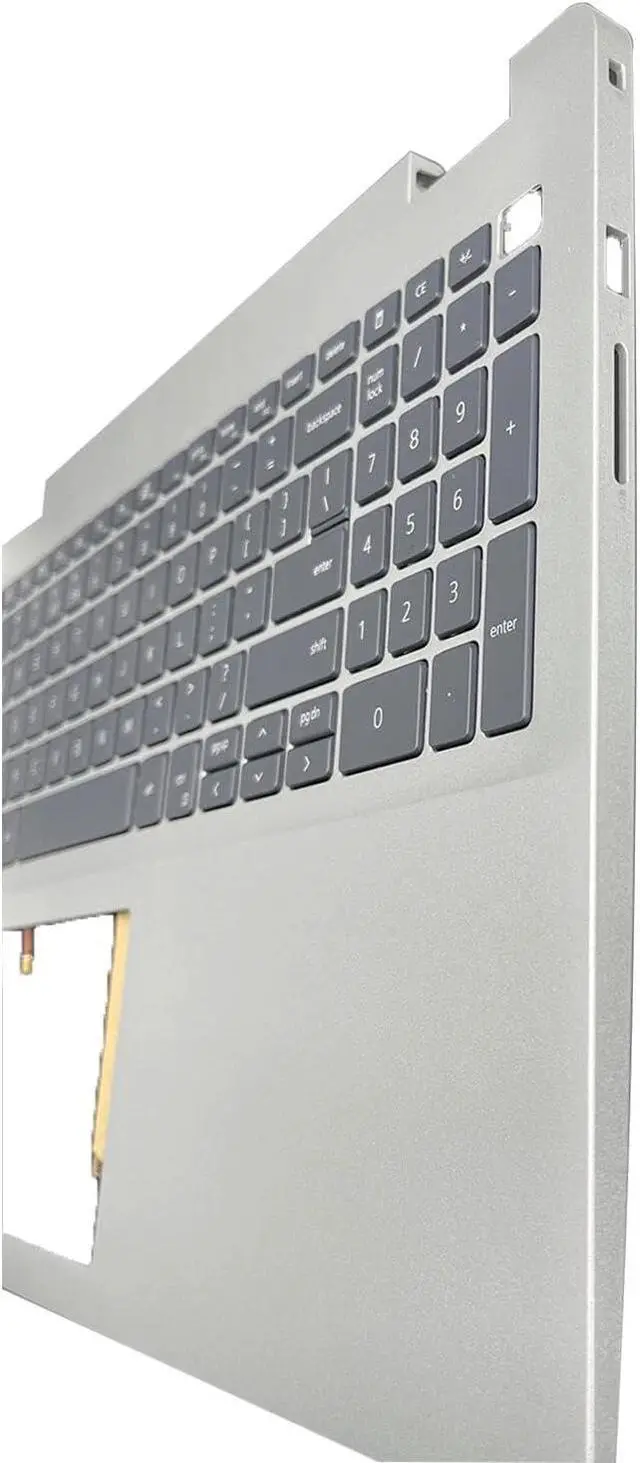 Alt view image 3 of 7 - New Replacement for Dell Inspiron 5593 5594 Vostro 3593 3501 Laptop Palmrest Upper Case Backlit Keyboard NO-Type-C Assembly Part V5JHC 0V5JHC Silver Gray