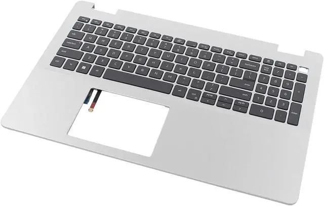 Alt view image 7 of 7 - New Replacement for Dell Inspiron 5593 5594 Vostro 3593 3501 Laptop Palmrest Upper Case Backlit Keyboard NO-Type-C Assembly Part V5JHC 0V5JHC Silver Gray