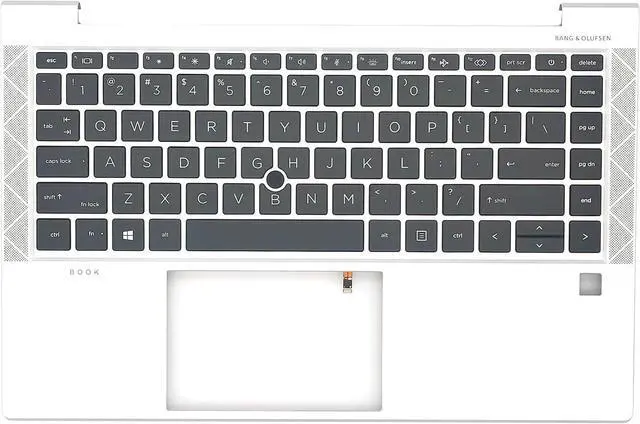 Main image of Replacement Upper Case Palmrest Backlit Keyboard Assembly for HP Elitebook 840 G7 G8 745 G8 Series Laptop Part US Layout Top Cover M36312-001 Sliver