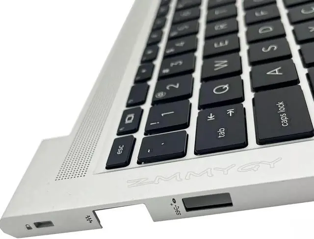 Alt view image 5 of 7 - New Replacement for HP Probook 440 445 G9 G8 Laptop Upper Case Palmrest Keyboard Assembly Part N01286-001 N01287-001 M23770-001 M23769-001 Silver (440 445 G9 G8 Non-Backlit Keyboard)