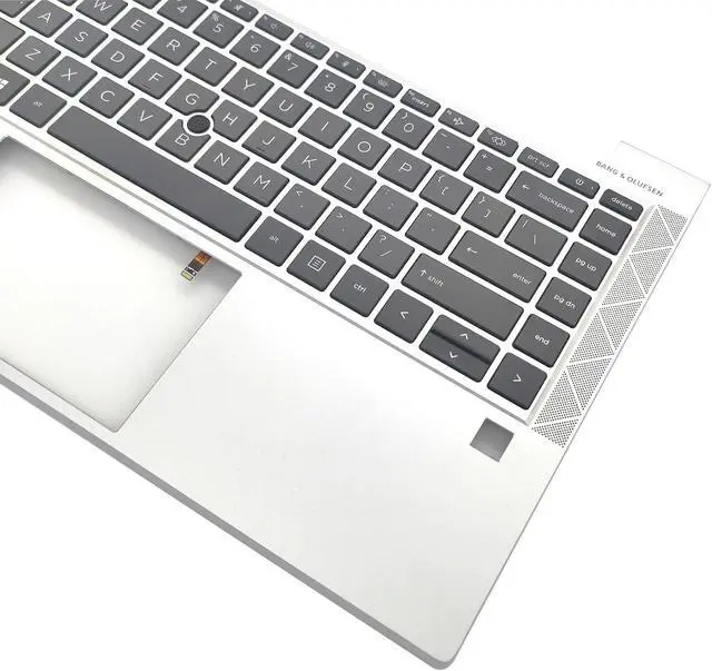 Alt view image 3 of 6 - Replacement Upper Case Palmrest Backlit Keyboard Assembly for HP Elitebook 840 G7 G8 745 G8 Series Laptop Part US Layout Top Cover M36312-001 Sliver