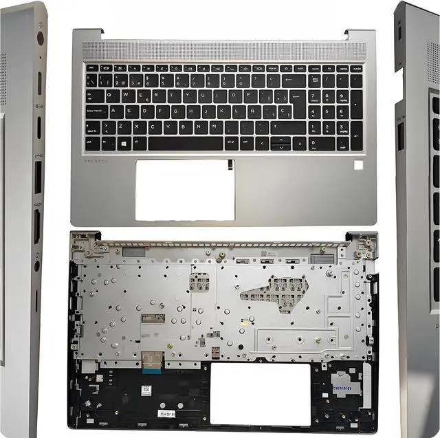 Main image of N43874-071 Silver Palmrest w/SP Non-Backlit KB Fingerprint for 450 G10