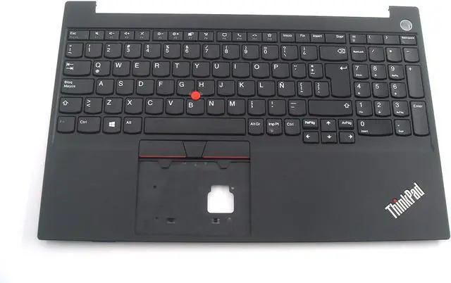 Main image of Parts for for Lenovo ThinkPad E15 Gen 2 Palmrest Keyboard Bezel Latin Spanish Non-Backlit for Fingerprint 5M11A35951
