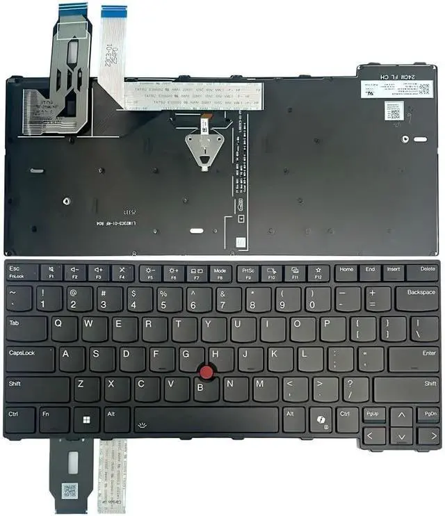 Alt view image 2 of 6 - US Keyboard Backlit Replacement for Lenovo ThinkPad T14 Gen 5 21MC 21MD/L14 Gen 5 21L1/P14s Gen 5 21ME/T14 Gen 6 21QC 21QD/P14s Gen 6 21QL 21RW/L14 Gen 6 21S6, 5N21M37895 5N21M38124 5N21M38296