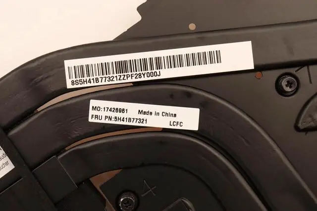 Alt view image 3 of 4 - New for Thinkpad P16 Gen 1 21D6, 21D7 Heatsink Fan 5H41B77317 5H41B77335