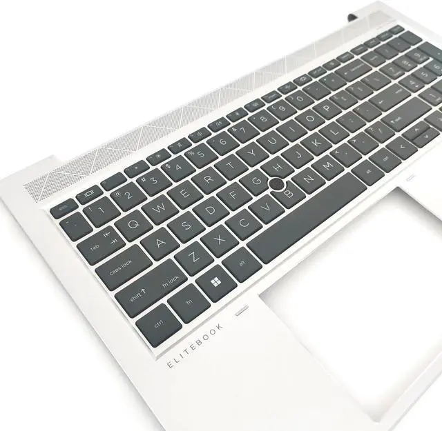 Alt view image 3 of 7 - Replacement Upper Case Palmrest for HP Elitebook 850 855 G7 850 G8 15.6'' Series Laptop US Layout Backlit Keyboard Assembly Top Cover M35816-001 Silver