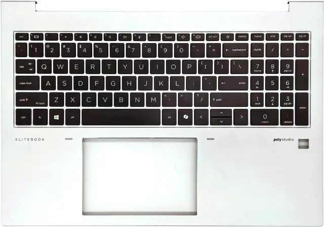 Main image of N93304-001 Replacement Upper Case Palmrest for HP Elitebook 860, 865 G11 Series, US Backlit Keyboard, Silver Top Cover