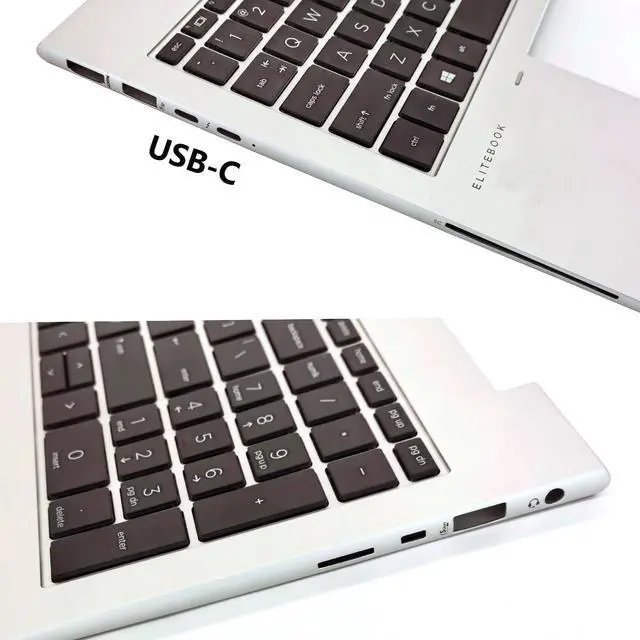 Alt view image 3 of 6 - N93304-001 Replacement Upper Case Palmrest for HP Elitebook 860, 865 G11 Series, US Backlit Keyboard, Silver Top Cover
