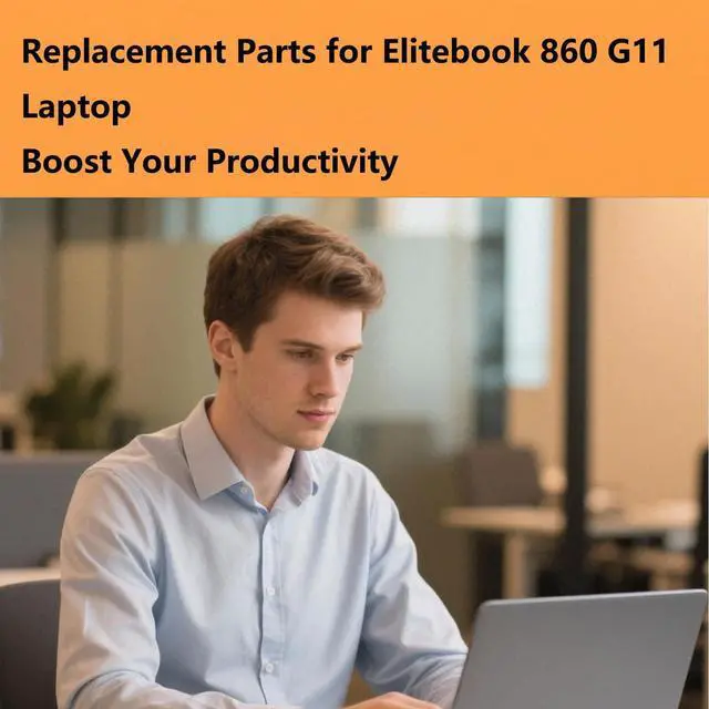 Alt view image 4 of 6 - N93304-001 Replacement Upper Case Palmrest for HP Elitebook 860, 865 G11 Series, US Backlit Keyboard, Silver Top Cover