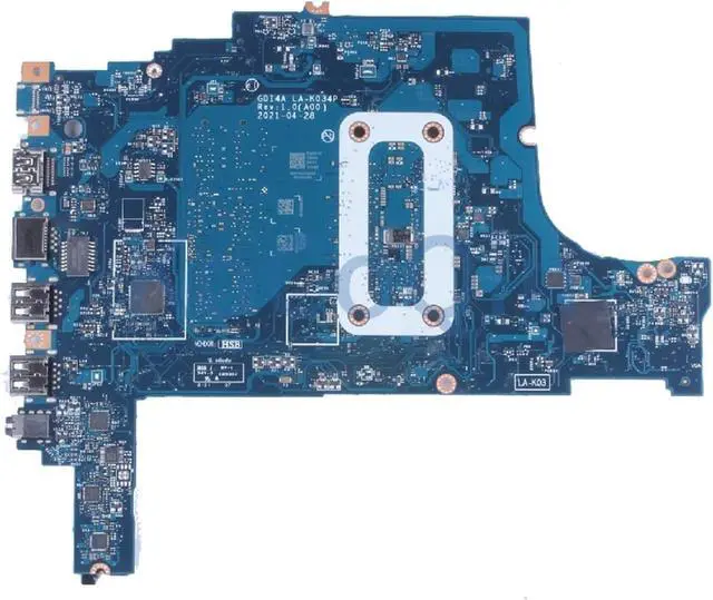 Alt view image 4 of 7 - LA-K034P LA-K032P Laptop Motherboard Compatible for Vostro Compatible for Inspiron 3500 3501 3400 Notebook Mainboard 07HC6F 0GGCMJ I3 I5 I7-11th CPU(LA-K032P i3-1115G4)