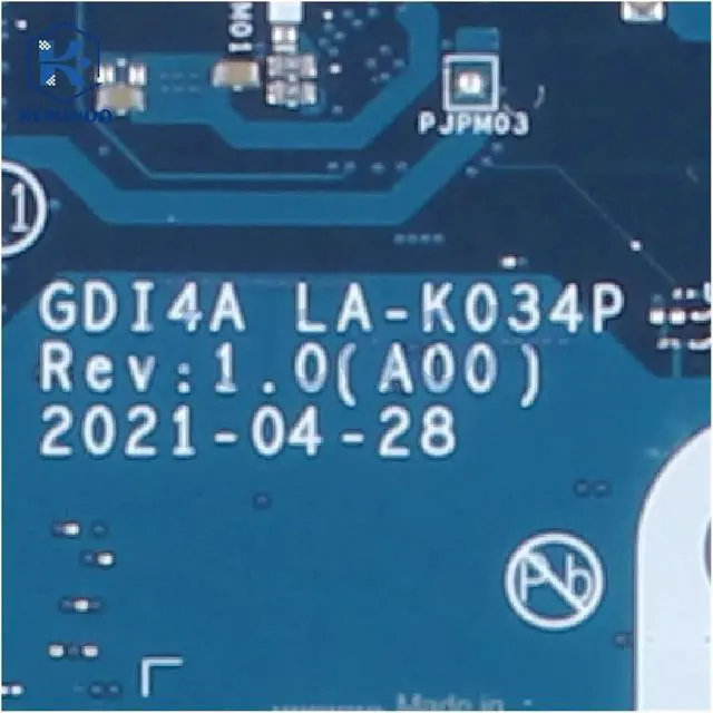 Alt view image 5 of 7 - LA-K034P LA-K032P Laptop Motherboard Compatible for Vostro Compatible for Inspiron 3500 3501 3400 Notebook Mainboard 07HC6F 0GGCMJ I3 I5 I7-11th CPU(LA-K032P i3-1115G4)