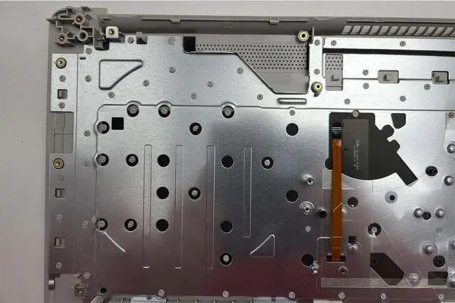 Alt view image 4 of 7 - Replacement Laptop Upper Case Palmrest Backlit ODD Keyboard Touchpad Assembly Part for HP HP 17 by 17 CA L92787-001 Silver