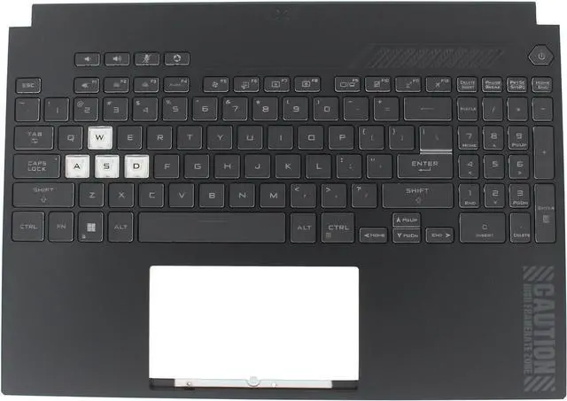 Main image of ApplianPar Black Upper Case Palmrest Cover with Backlit Keyboard 90NR0951-R31 for Asus TUF Dash 15 FA507 FA507R FX517 FX517ZM