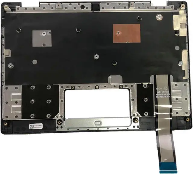 Alt view image 3 of 7 - Replacement Laptop Palmrest Upper Case Non-Backlit Keyboard Assembly Part for Asus Chromebook 11 CR1100CKA 90NX03V1-R31US0(Non-Touch)