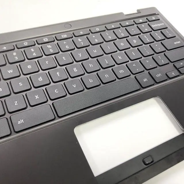 Alt view image 4 of 7 - Replacement Laptop Palmrest Upper Case Non-Backlit Keyboard Assembly Part for Asus Chromebook 11 CR1100CKA 90NX03V1-R31US0(Non-Touch)
