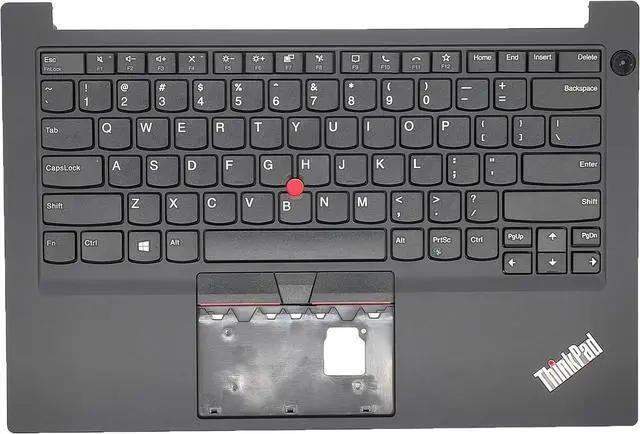 Main image of Replacement Upper Case Palmrest for Lenovo ThinkPad E14 Gen 2 Gen 3 Series Laptop Non-Backlit Keyboard Assembly Top Cover US Layout 5M10W64653 Black