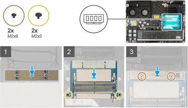 Alt view image 3 of 5 - CAMM to SODIMM Interposer Board w/Memory Interface Module Replacement for Precision 7780 7770 7680 7670 (SODIMM Daughter Board), Black